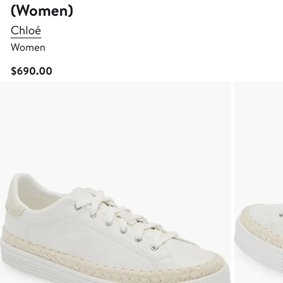 Chloe Telma Low Top Platform Sneaker - Picture 7 of 7